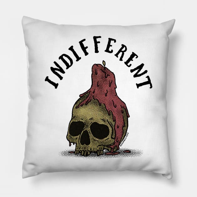 Indifferent Pillow by alowerclass