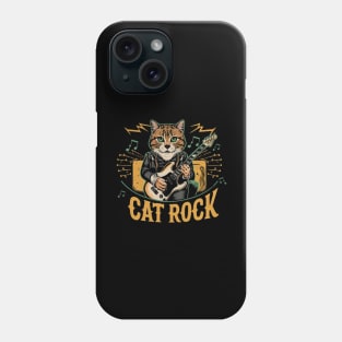 Cat rock Music Phone Case