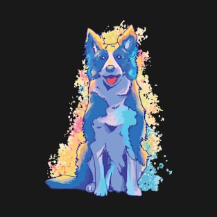 Border Collie Watercolor T-Shirt