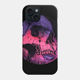 Icon Disc Purple Fade Skull Phone Case