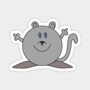 Happy Chubby Mouse Magnet