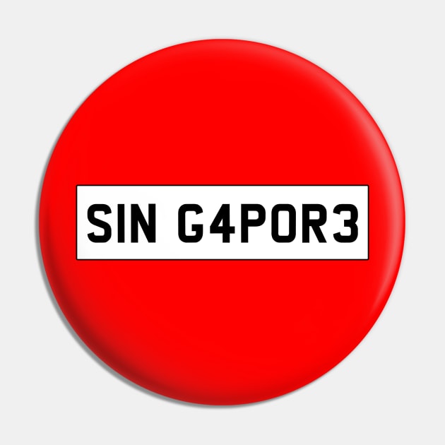 Singapore car license plate Pin by Travellers