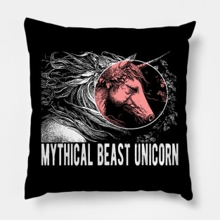 Mythical Beast Unicorn Pillow