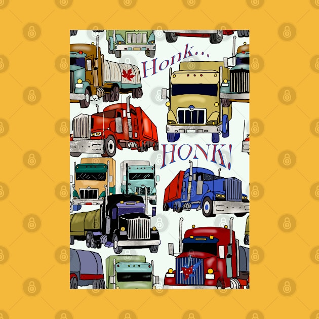 Big Rig Trucks Honk Honk by Salzanos