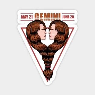 Gemini Zodiac Symbol Magnet