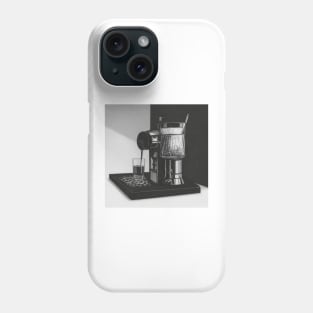 Coffee Vintage Monochrome Pointillism Machine Phone Case