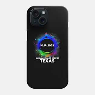 Annular Solar Eclipse October 14 2023 Texas Phone Case