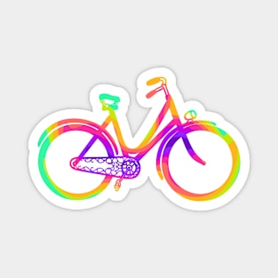 Rainbow Bicycle Magnet