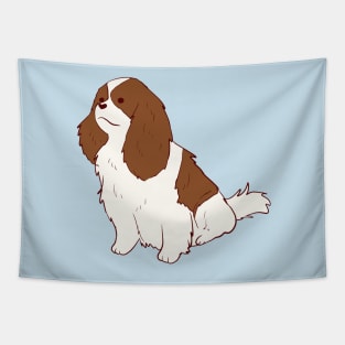 King charles spaniel dog sitting Tapestry