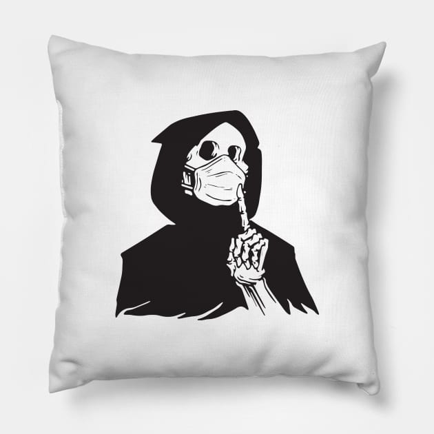 Skeleton Quarantine Pillow by KingMaster