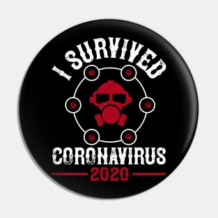 I Survived Corona irus 2020 Pin