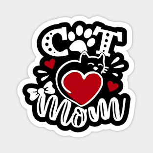 Cute Cat Mom Design Cat Mamas Magnet