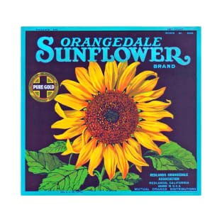 Orangedale Sunflower Brand Crate Label T-Shirt