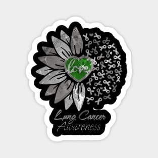 Lung Cancer Awareness Green Heart Edition Magnet