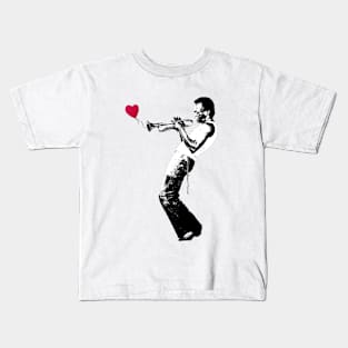 Banksy Louis Vuitton Kid Light Blue T-Shirt