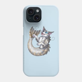 Purrmaid: Silver Amber Tabby Phone Case