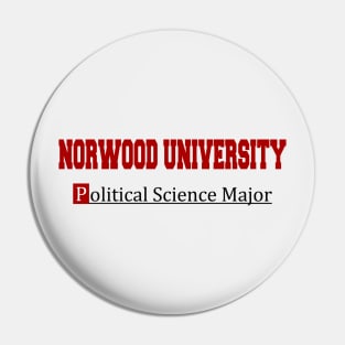 Norwood University Political Science Major Tee Pin