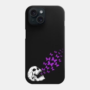 Butterfly Skull - Purple Phone Case