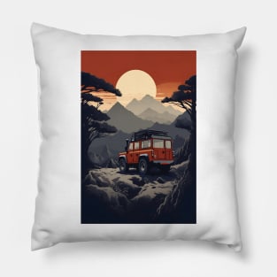 4x4 in the Mountains Pillow