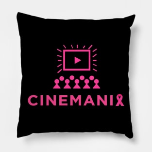 Cinemania Cancer Awareness Logo T-Shirt Pillow