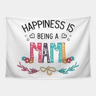 Happiness Is Being A Mami Wildflowers Valentines Mothers Day Tapestry