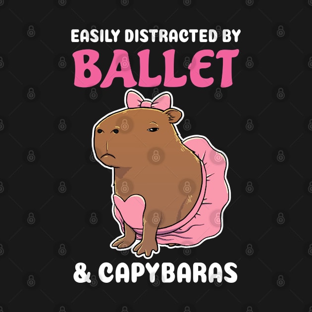 Easily Distracted by Ballet and Capybaras Cartoon by capydays