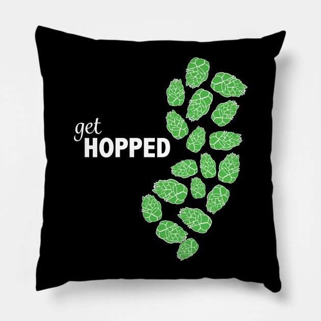 New Jersey Beer - Drink Local NJ Design Pillow by Get Hopped Apparel