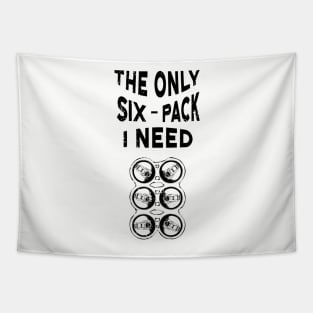 Six Pack Beer Can Abs Tapestry