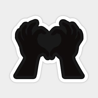 Cute sticker with Hands making the sign of love, a heart Magnet