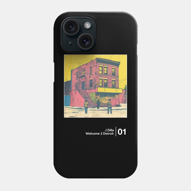 Welcome 2 Detroit - Minimalist Graphic Artwork Fan Design Phone Case by saudade