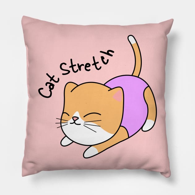 Cat Stretch Pillow by gymtots