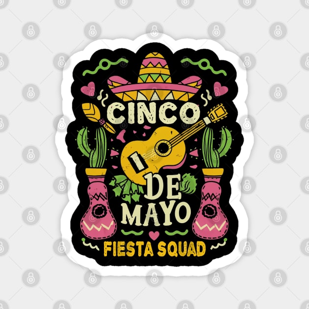 Mexican Fiesta Funny Cinco de Mayo Party Vintage Taco Guitar Magnet by NIKA13