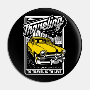 Hudson Hornet "traveling" Pin