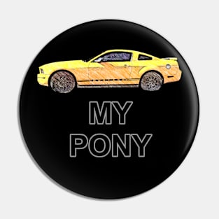 My Pony YellowO Sketch Pin