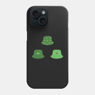 Frog bucket hat set Phone Case