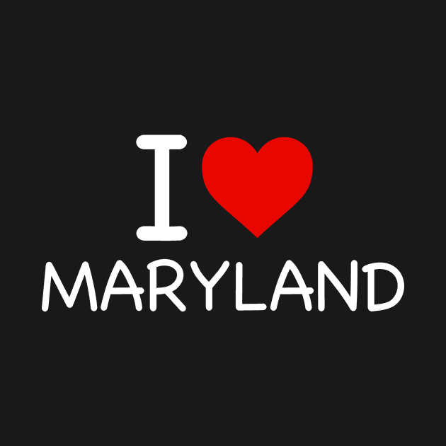 Maryland - I Love Icon by Sunday Monday Podcast