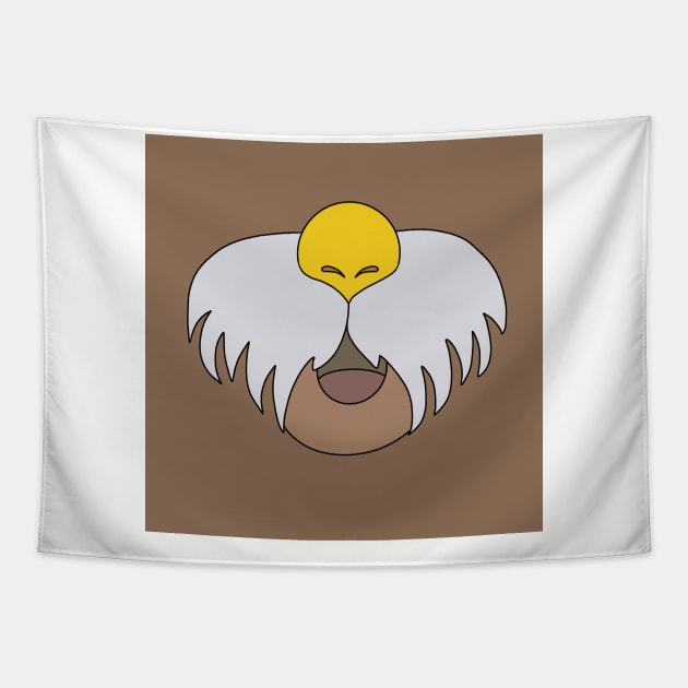Walrus mask design Tapestry by BeckyDesigns