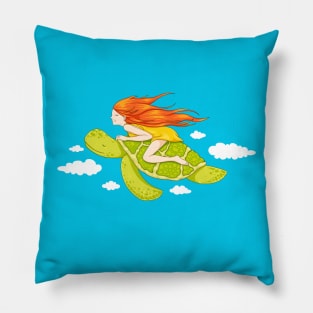 The Flying Turtle Pillow