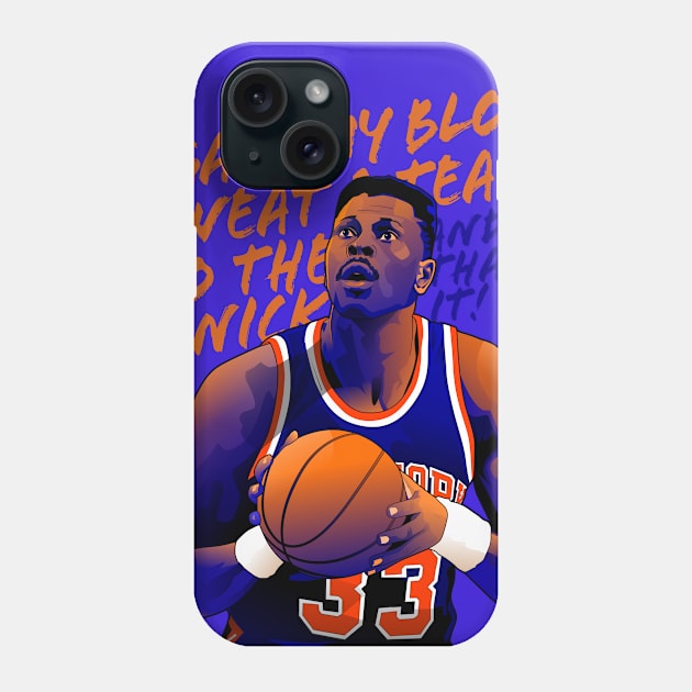 Patrick Ewing - Blood Sweat and Tears Phone Case by dbl_drbbl
