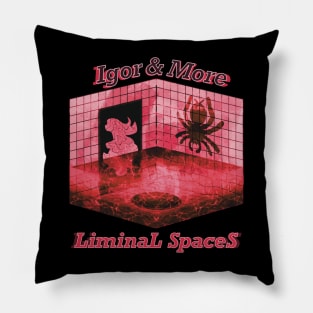 Igor & More Tarantula Liminal Spaces Red Pillow