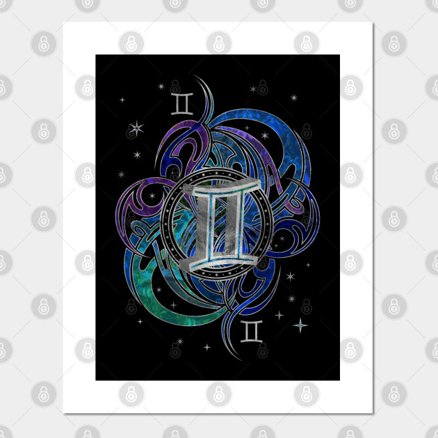 Gemini Zodiac Sign Air Element Gemini Posters And Art Prints Teepublic Uk