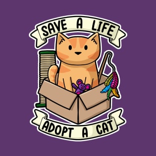 Save A Life - Adopt a Cat T-Shirt