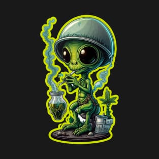 Alien weed bong T-Shirt
