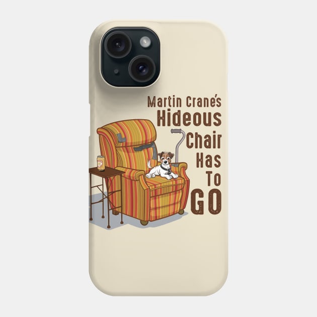 Martin Crane's Hideous Chair Phone Case by Alema Art