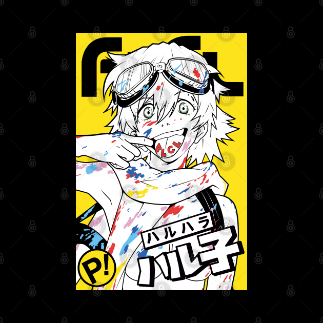 Haruko FLCL yellow by paisdelasmaquinas