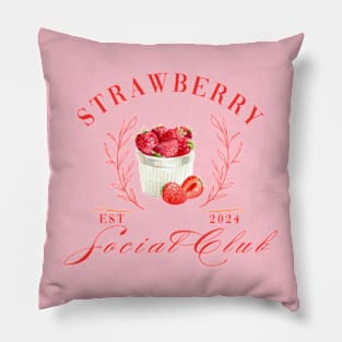 Strawberry Social Club Pillow