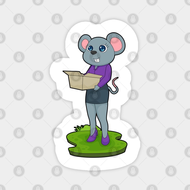 Mouse Secretary Box Magnet by Markus Schnabel