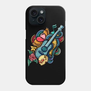 Doodle music illustration Phone Case