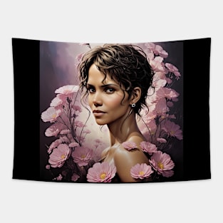 Beautiful halle berry Tapestry