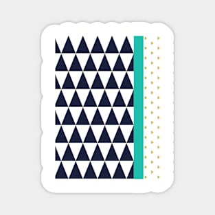 Abstract Triangles Pattern Magnet